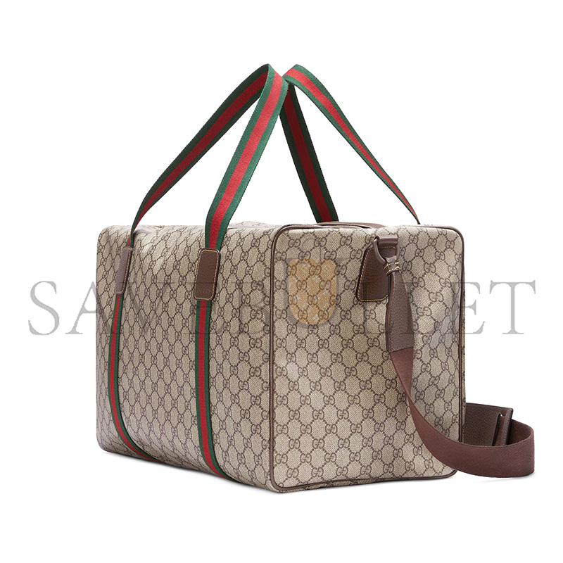 GUCCI MEDIUM DUFFLE BAG WITH WEB 758664 (45.5*29*27cm) GUCCI MEDIUM DUFFLE BAG WITH WEB 758664 (45.5*29*27cm)